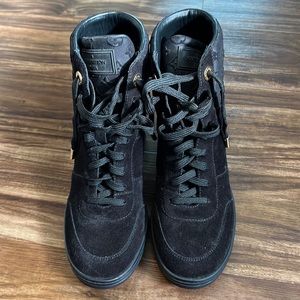LOUIS VUITTON CLIFF TOP Wedge Sneaker size 38
